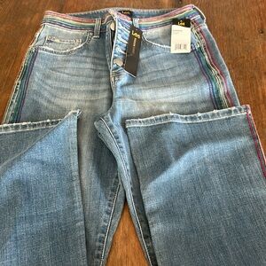 Lee NWT side striped jeans size 8